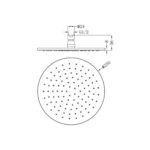 250MM ROUND SHOWER HEAD [MUSA-17] - Image 2