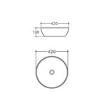 ART BASIN WITHOUT DRAINER [MIZU-02] - Image 2