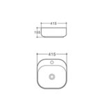 ART BASIN WITHOUT DRAINER [SOLIS-01] - Image 2