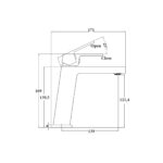 BASIN MIXER WITH ANGLE SPOUT [MINDY-01] - Image 2