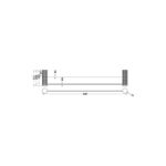 DOUBLE TOWEL RAIL 600mm [MIRATTO-06] - Image 2