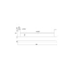 DOUBLE TOWEL RAIL 800mm [LUME-13] - Image 2