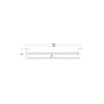 DOUBLE TOWEL RAIL 800mm [MUSA-16] - Image 2