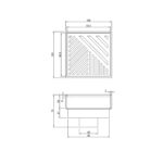 FLOOR DRAIN 100x100 [AQUADRAIN-02] - Image 2