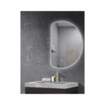 FRAMELESS MIRROR LED D-SHAPED 58x80 [LUNAR] - Image 3