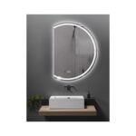 FRAMΕLESS MIRROR LED D-SHAPED 65x90 [GLAZZY]