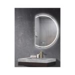 FRAMΕLESS MIRROR LED D-SHAPED 65x90 [GLAZZY] - Image 3