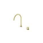 HOB MOUNTED BASIN MIXER WITH ROUND SPOUT [MUSA-05]