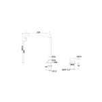 HOB MOUNTED BASIN MIXER WITH SQUARE SPOUT [MUSA-06] - Image 2