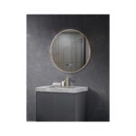 MIRROR LED WITH ALUM.FRAME 60Φ GOLD [VISTA-01]