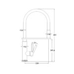 PULL OUT KITCHEN MIXER  WITH VEGIE SPRAY [BERRA-01] - Image 2