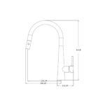 PULL OUT KITCHEN MIXER  WITH VEGIE SPRAY [CELIA-01] - Image 2