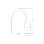 PULL OUT KITCHEN MIXER  WITH VEGIE SPRAY [CELIA-04] - Image 2