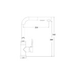 PULL OUT KITCHEN MIXER  WITH VEGIE SPRAY [NERRU-01] - Image 2