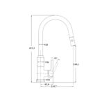 PULL OUT KITCHEN MIXER  WITH VEGIE SPRAY [PEARL-05] - Image 2