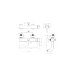 SET BATHTUB SHOWER MIXER WITH SPOUT, SHOWER HOSE & HANDSHOWER [MUSA 21-22] - Image 3