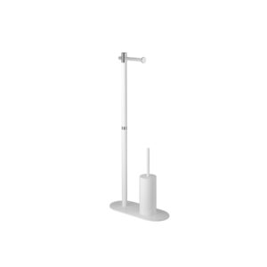 SINGLE POLE TOILET PAPER WITH BRUSH HOLDER  [TAILA-02]