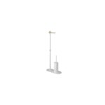 SINGLE POLE TOILET PAPER WITH BRUSH HOLDER  [TAILA-02]
