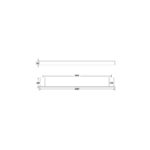 SINGLE TOWEL RAIL 600mm [MINDY-11] - Image 2