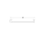 SINGLE TOWEL RAIL 600mm [MUSA-13] - Image 2