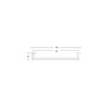 SINGLE TOWEL RAIL 900mm [GILDA-16] - Image 2