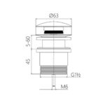 UNIVERSAL POP UP WASTE [POPPY-04] - Image 2