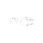 WALL BASIN/BATH MIXER WITH SEPARATE SPOUT [MUSA-08] - Image 2