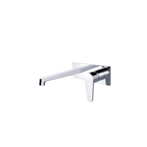 WALL BASIN/BATH MIXER WITH SPOUT [BIANCO-04]