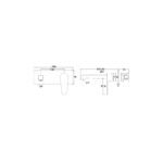 WALL BASIN/BATH MIXER WITH SPOUT [BIANCO-04] - Image 2