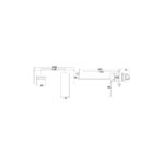 WALL BASIN/BATH MIXER WITH SPOUT [CARA-04] - Image 2