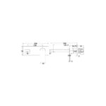 WALL BASIN/BATH MIXER WITH SPOUT [LUME-04] - Image 2