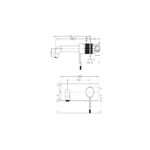 WALL BASIN/BATH MIXER WITH SPOUT [MIRATTO-04] - Image 2