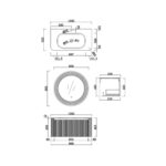 WALL-HUNG BATHROOM FURNITURE [LITO-03 1000] - Image 2