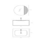 WALL-HUNG BATHROOM FURNITURE [THETIS-01 800] - Image 2