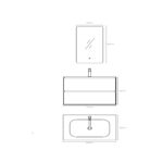 WALL-HUNG BATHROOM FURNITURE [THETIS-04 800] - Image 2